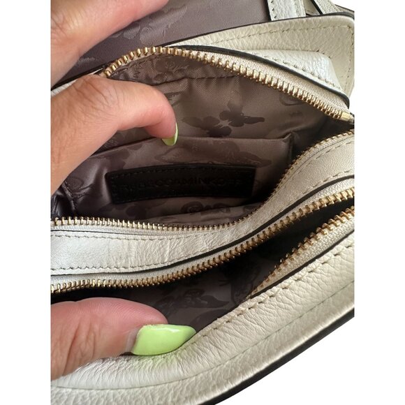 REBECCA MINKOFF White Leather Crossbody Tassle Bag - Picture 6 of 9